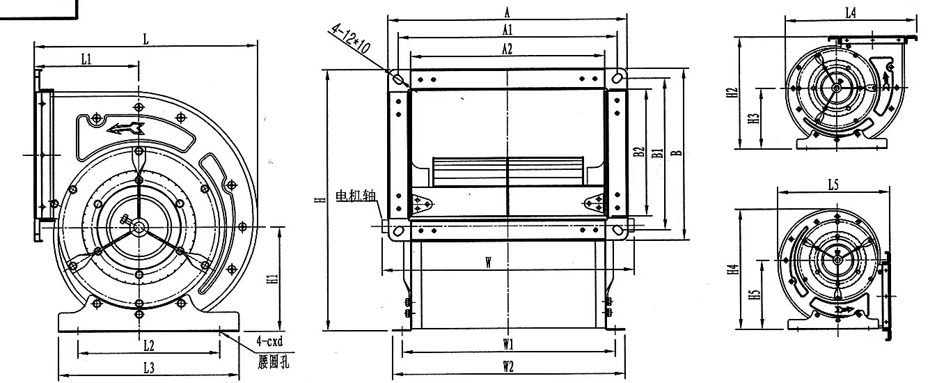 Industrial Radial Blade Centrifugal Fan Industrial Radial Blade Centrifugal Fan